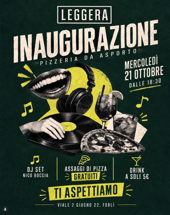 Inaugurazione di Leggera, pizzeria da asporto