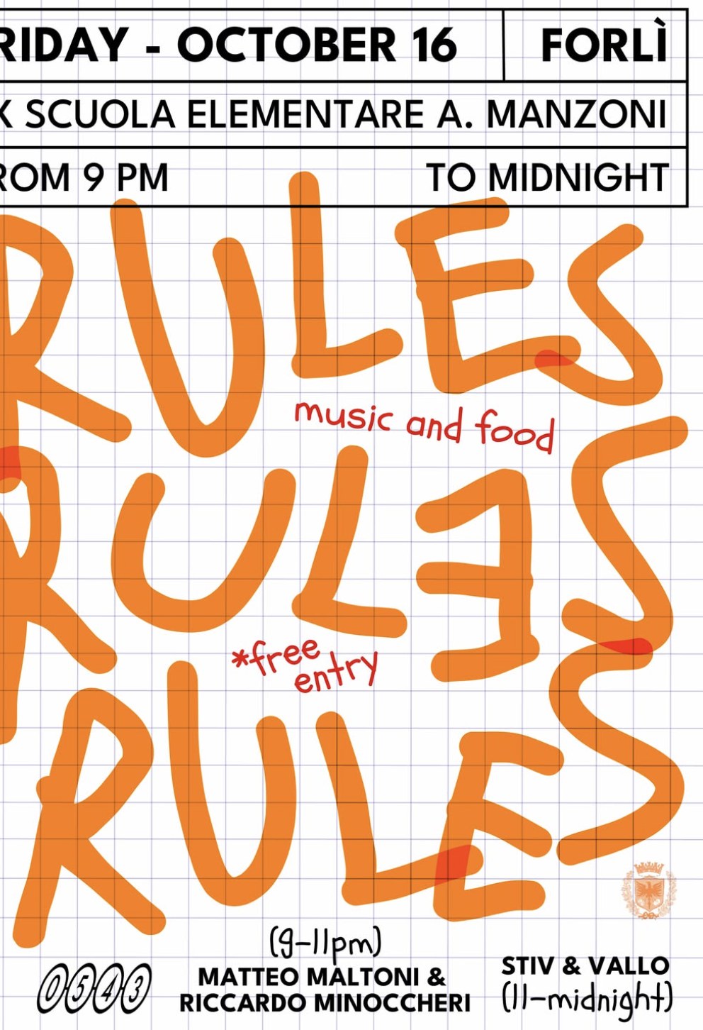 RULES — musica e cibo alla ex Manzoni