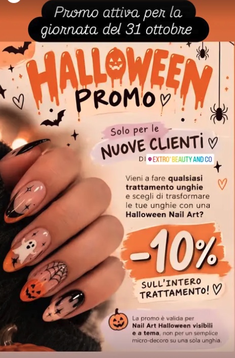 Halloween Nail Art: -10% per le nuove clienti